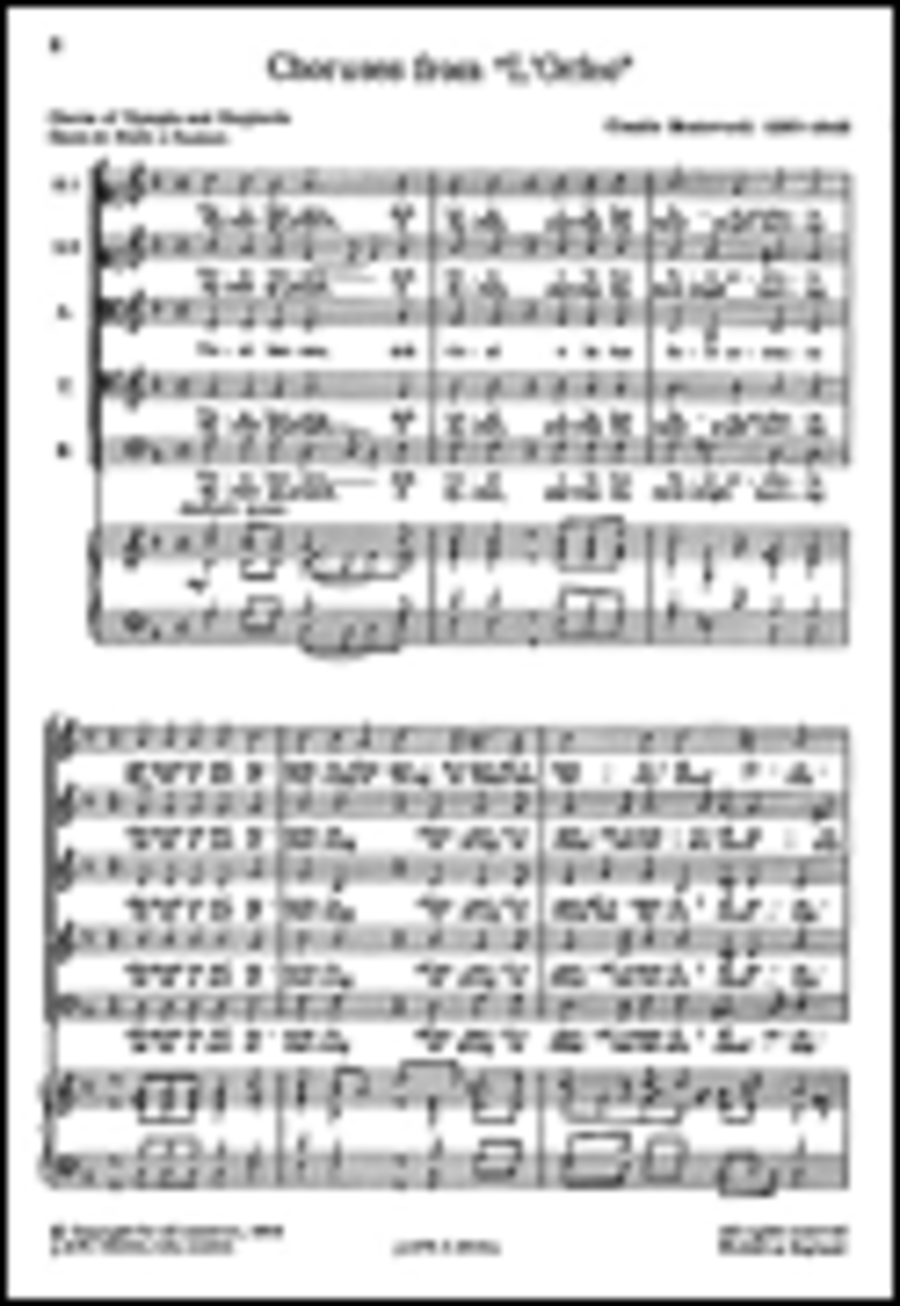 Monteverdi: Choruses From L