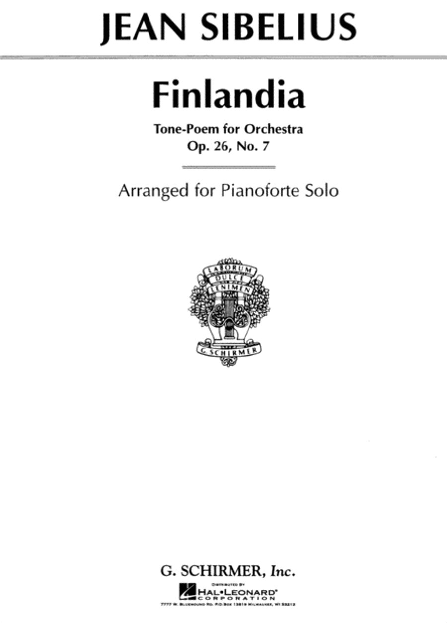 Finlandia, Op. 26, No. 7 Piano Solo scores gallery preview page 1