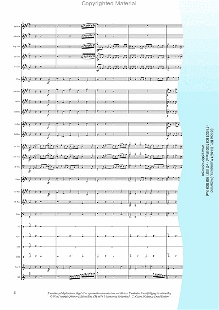 Grand Fanfare Brass Band scores gallery preview page 5