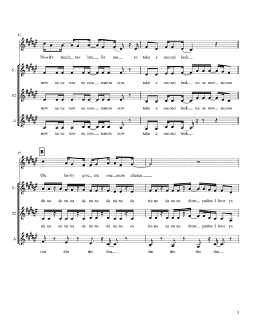 I Want You Back SSA scores gallery preview page 3