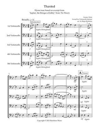 Thaxted (hymn tune based on excerpt from "Jupiter" from The Planets) (Bb) (Violoncello Quintet)