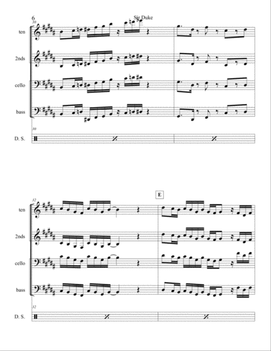 Sir Duke Sir Duke Percussion Ensemble scores gallery preview page 6