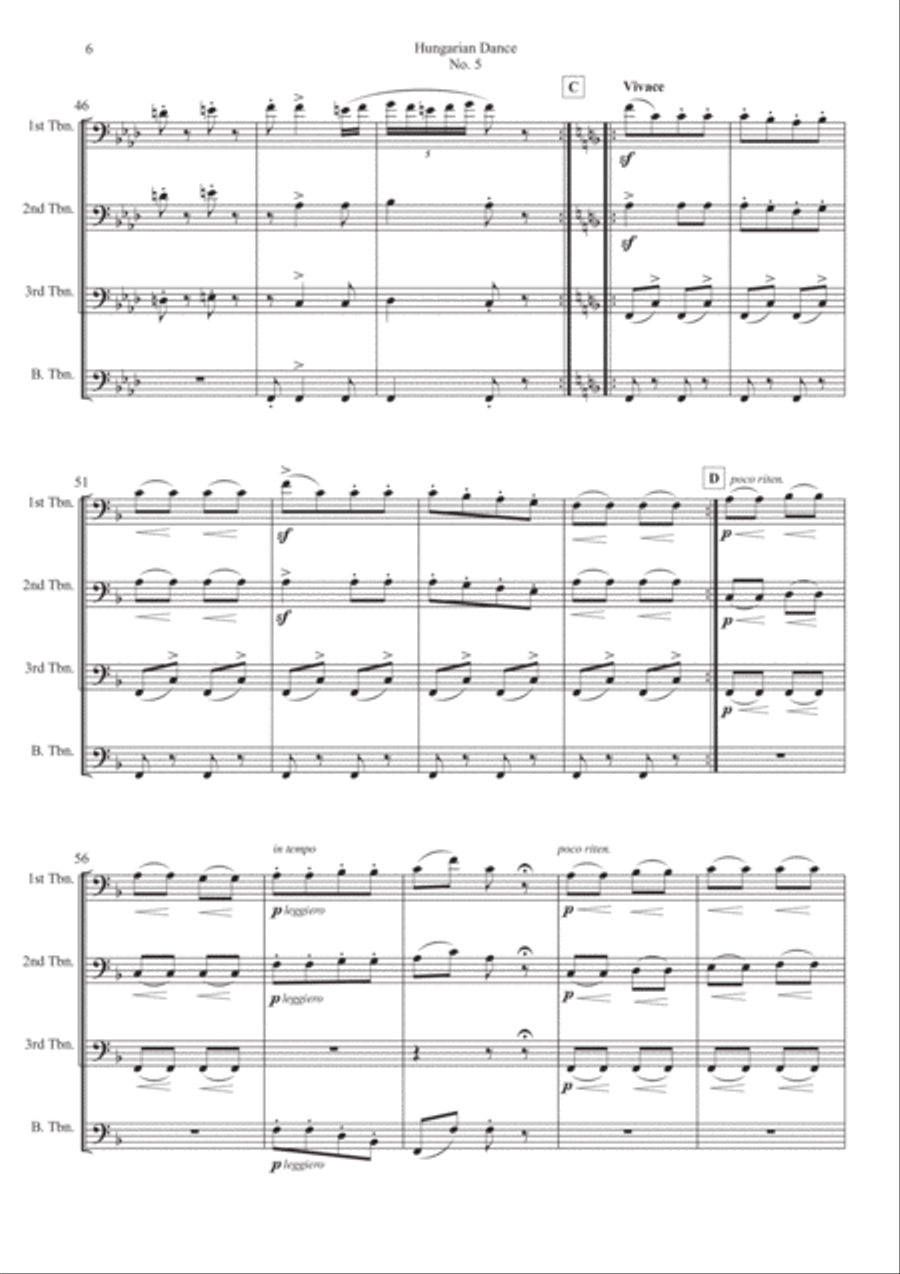 Hungarian top march trombone