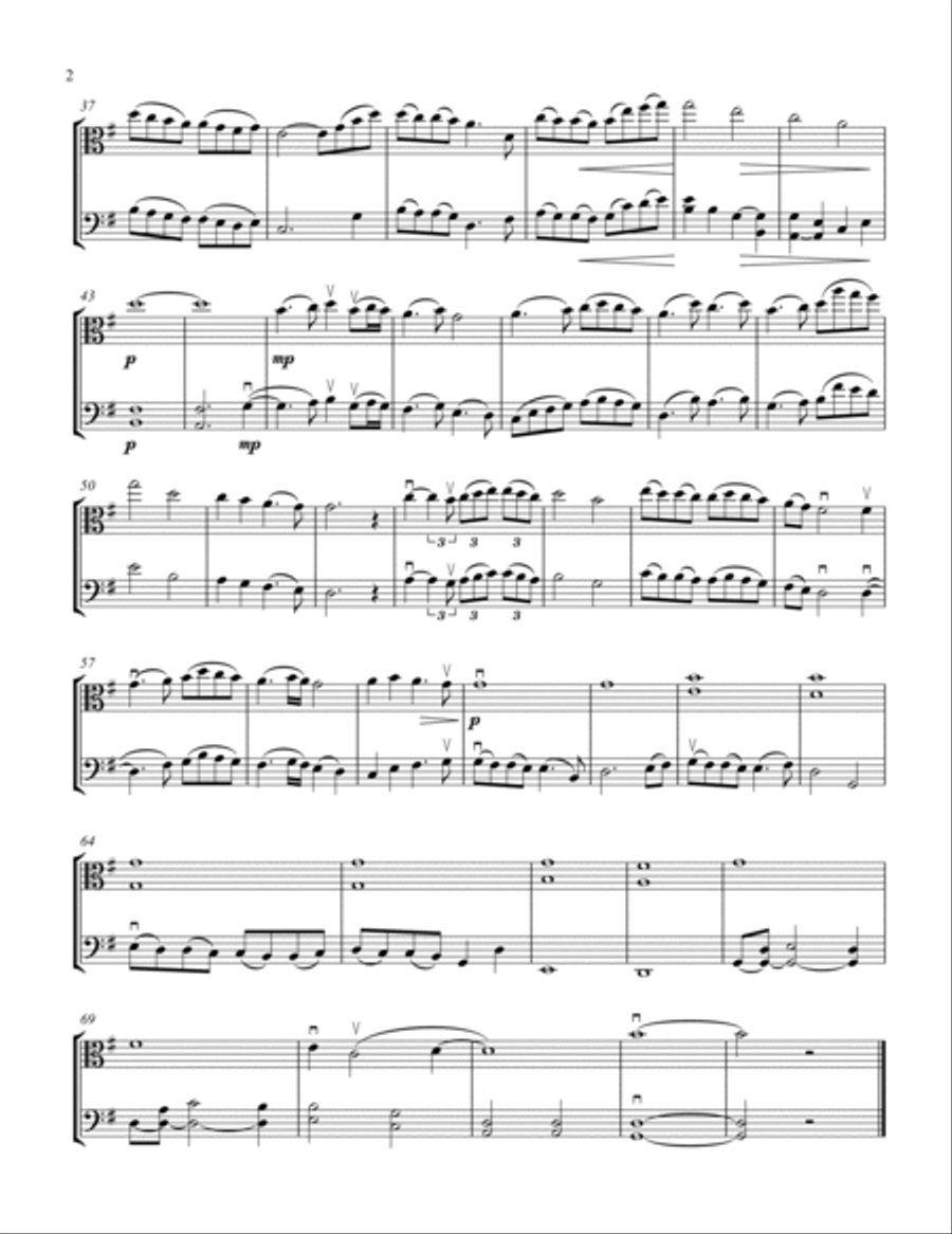 In the Bleak Midwinter String Duet scores gallery preview page 3