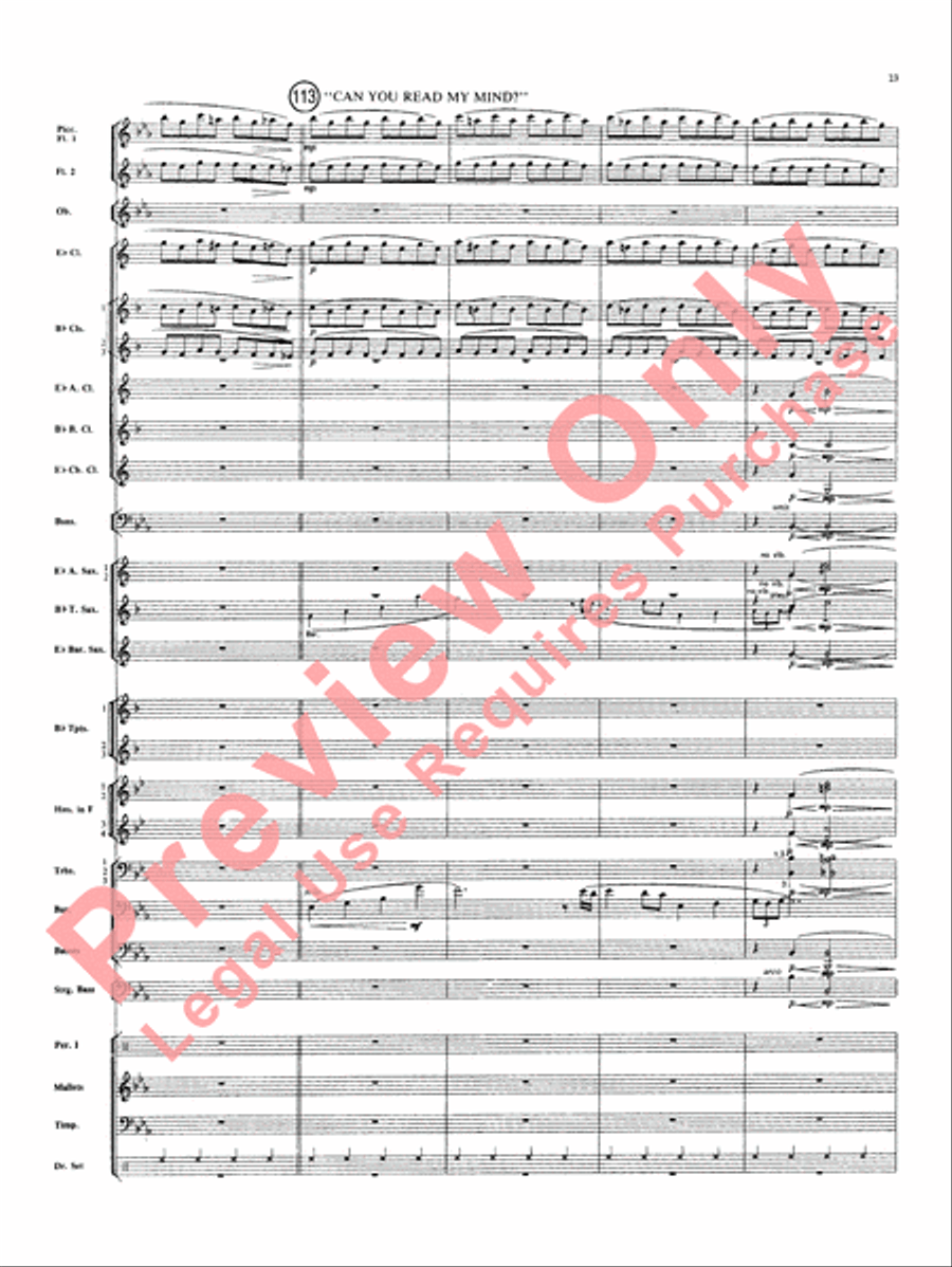 Superman Superman Concert Band scores gallery preview page 24