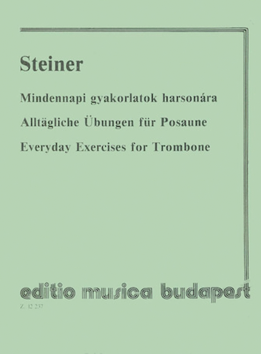 Everyday Exercises For Trombone Trombone scores gallery preview page 1