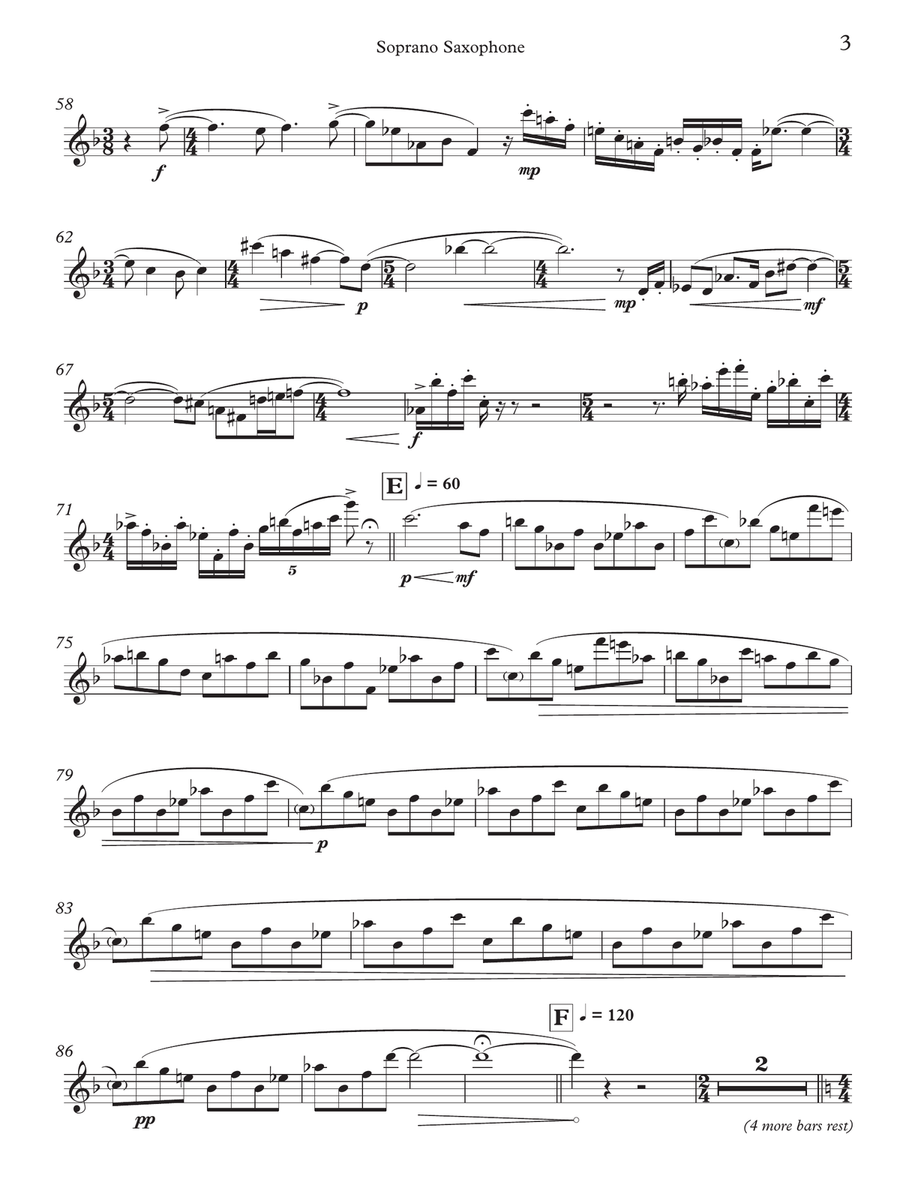 Machine (Solo Part) Soprano Saxophone scores gallery preview page 3