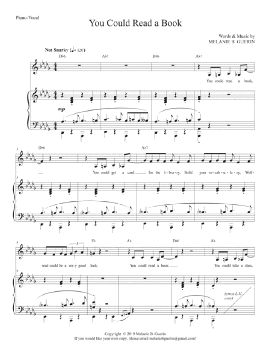 You Could Read a Book Voice Solo scores gallery preview page 1