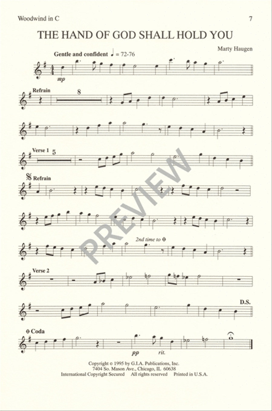 The Hand of God Shall Hold You 4-Part scores gallery preview page 9