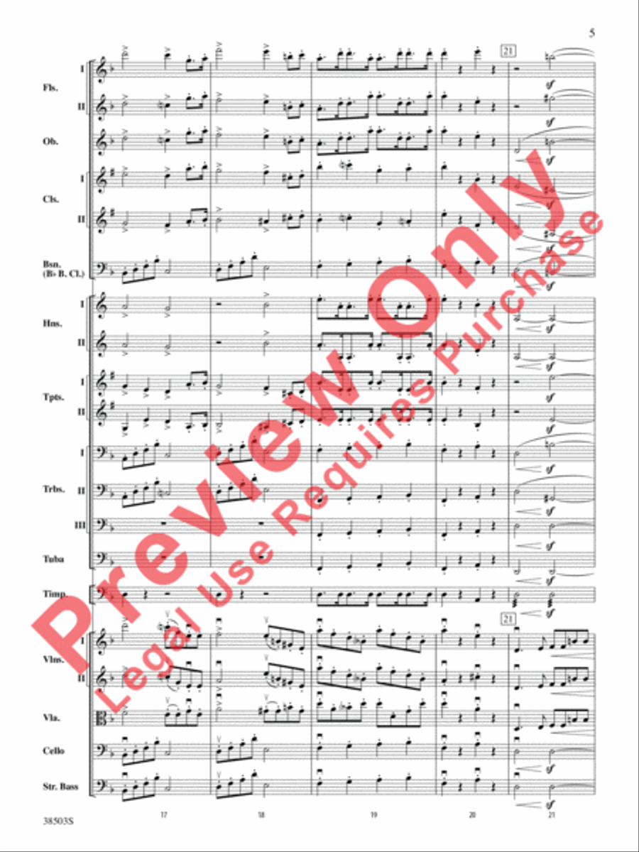 Tragic Overture Full Orchestra scores gallery preview page 6