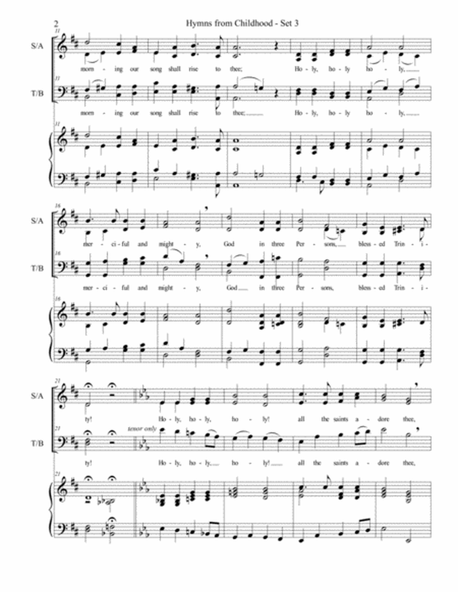 Hymns from Childhood - Set 3 (SATB) image number null
