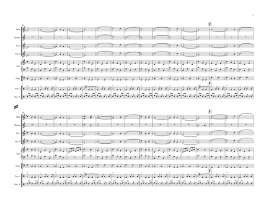 Silent Night Silent Night Percussion Ensemble scores gallery preview page 3