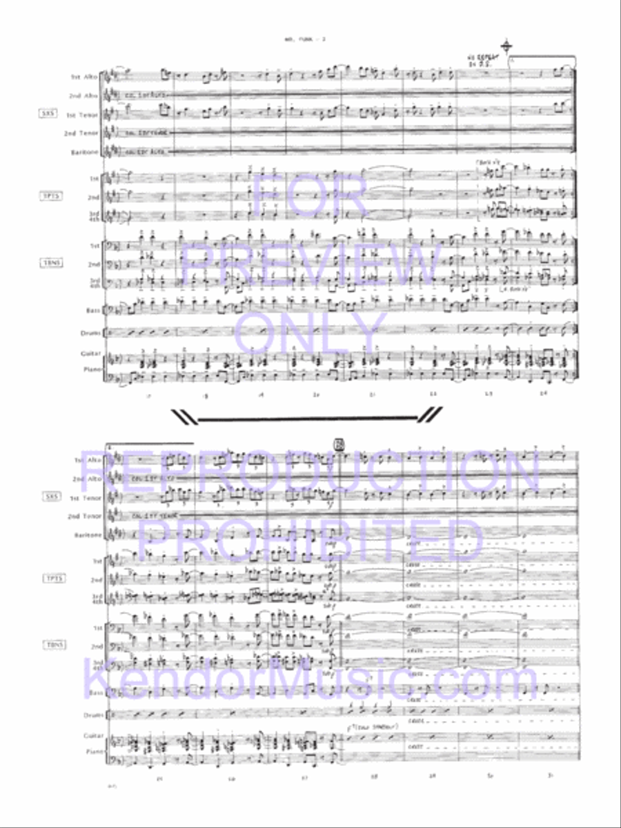 Mr. Funk Jazz Ensemble scores gallery preview page 3