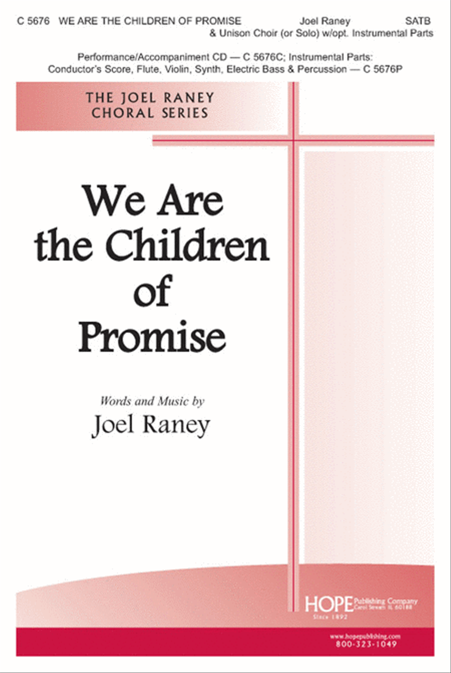We Are the Children of Promise 4-Part scores gallery preview page 1