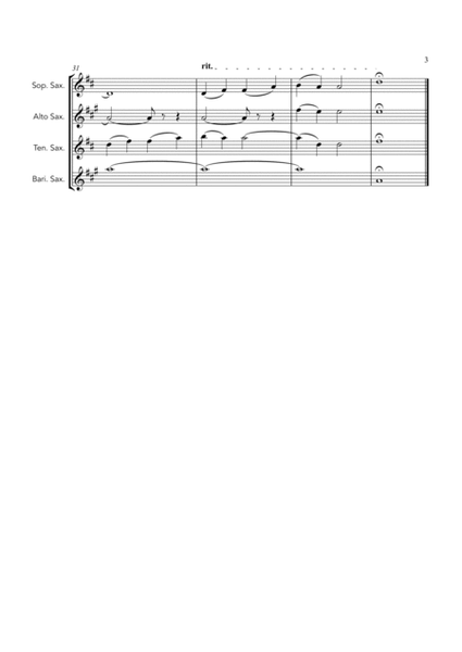 Evening Prayer (Abendsegen), Humperdinck - SATB saxophone quartet image number null