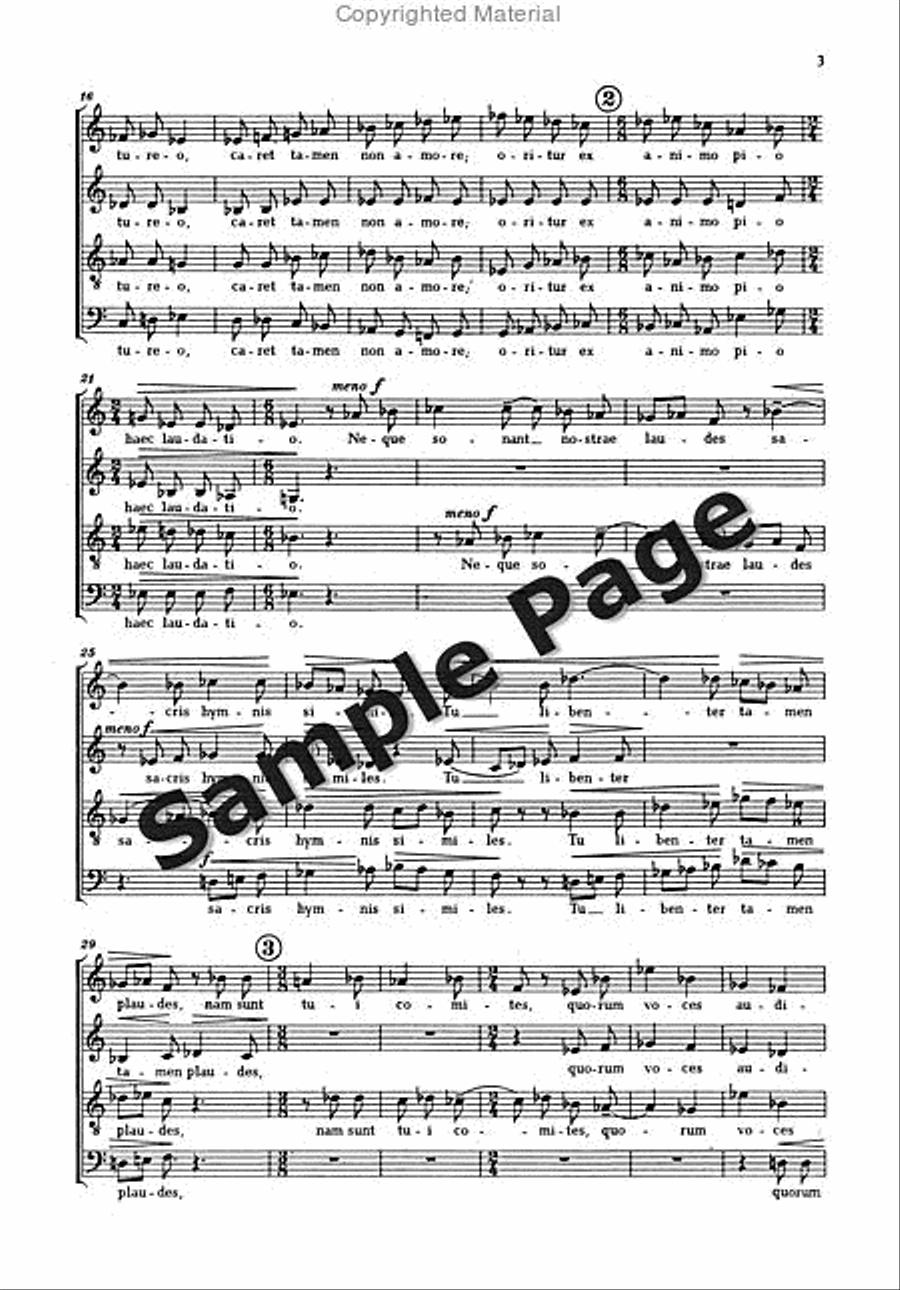 Laudes Francisci 4-Part scores gallery preview page 5
