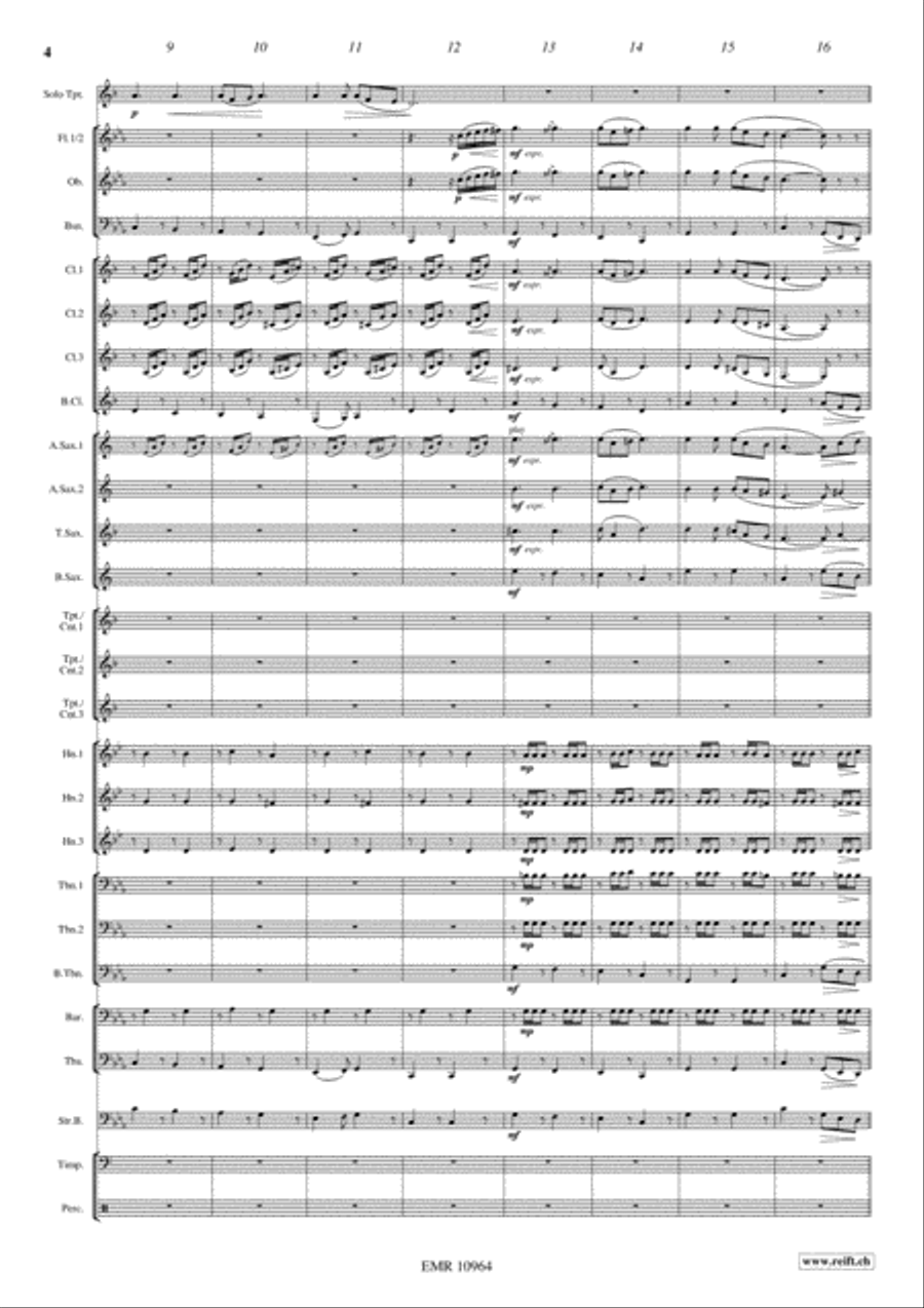 Japanese Folksongs Concert Band scores gallery preview page 4