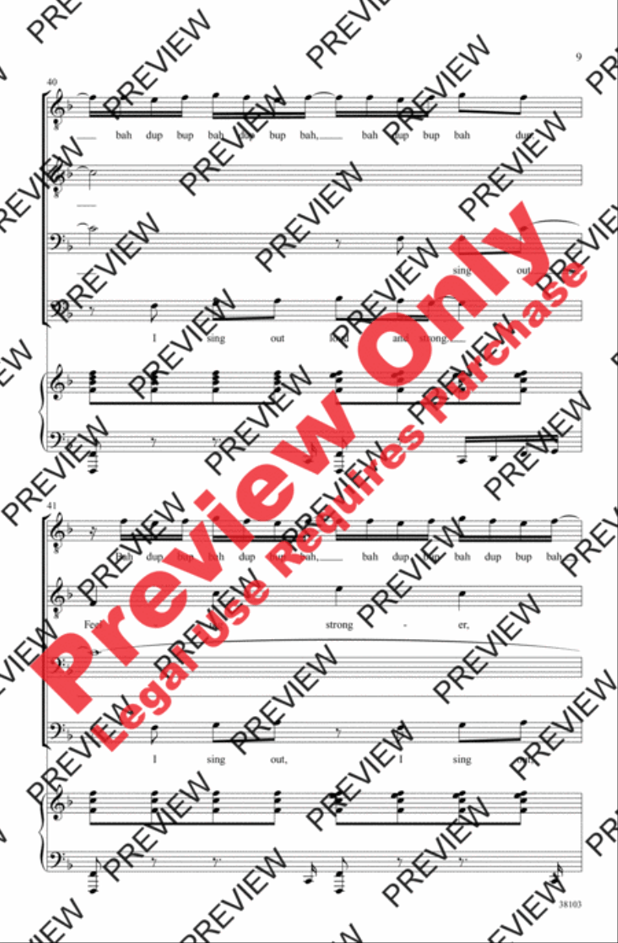 I Sing Out I Sing Out Men's Choir scores gallery preview page 9