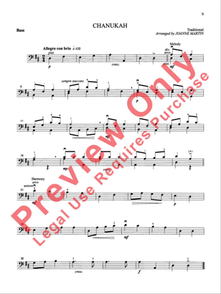 Festive Strings for String Quartet or String Orchestra String Quartet scores gallery preview page 6
