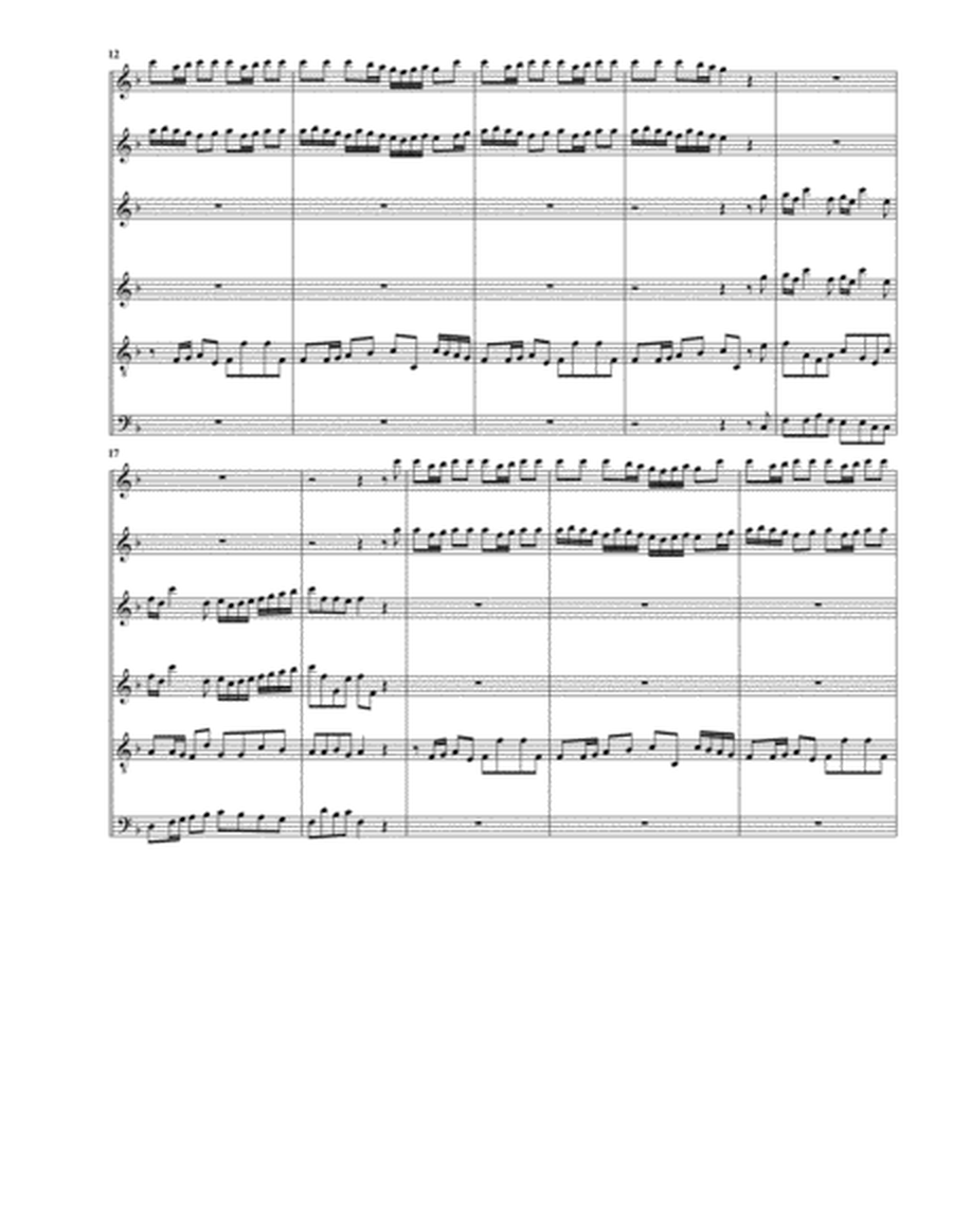 Concerto, 2 oboes, string orchestra, Op.9, no.9 (Arrangement for 6 recorders)