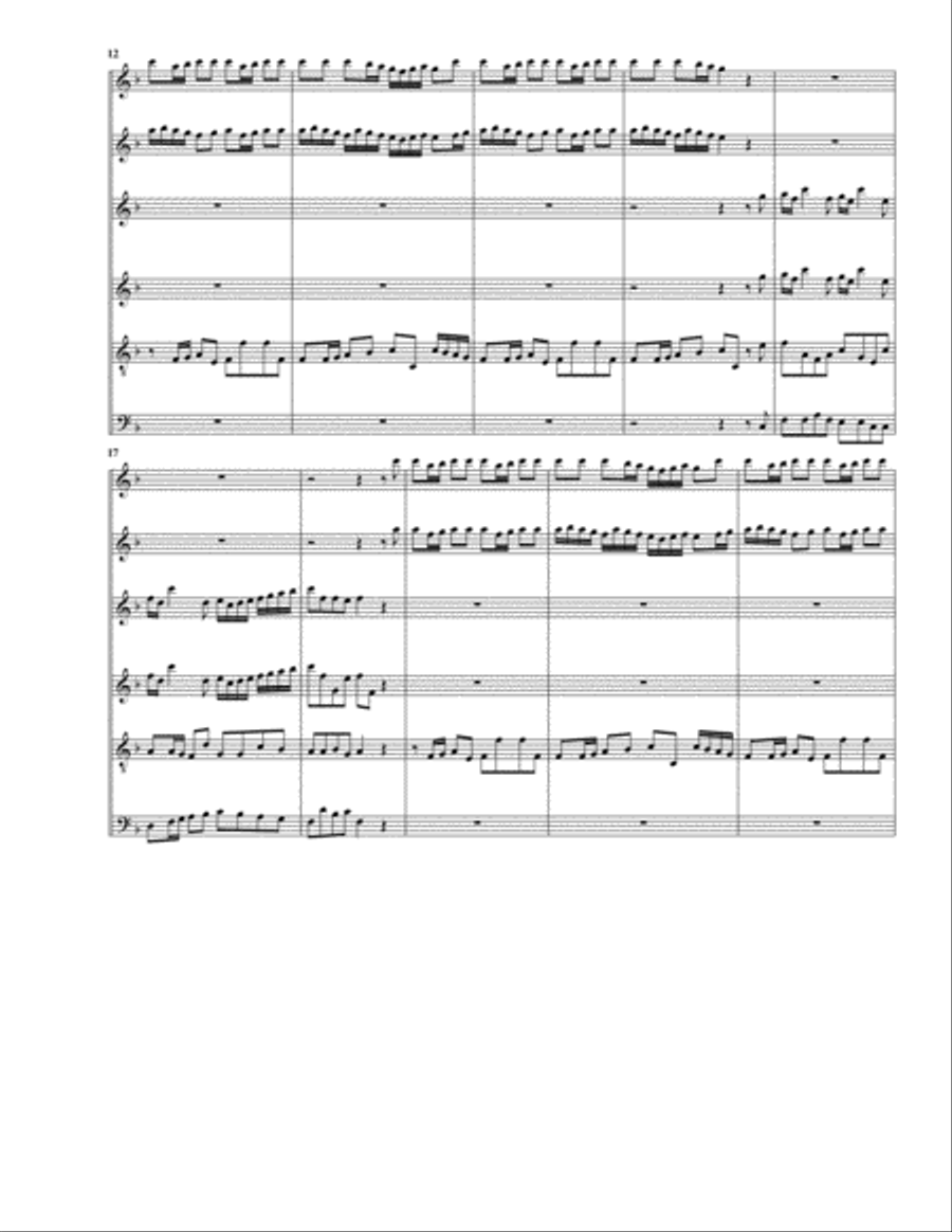 Concerto, 2 oboes, string orchestra, Op.9, no.9 (Arrangement for 6 recorders)