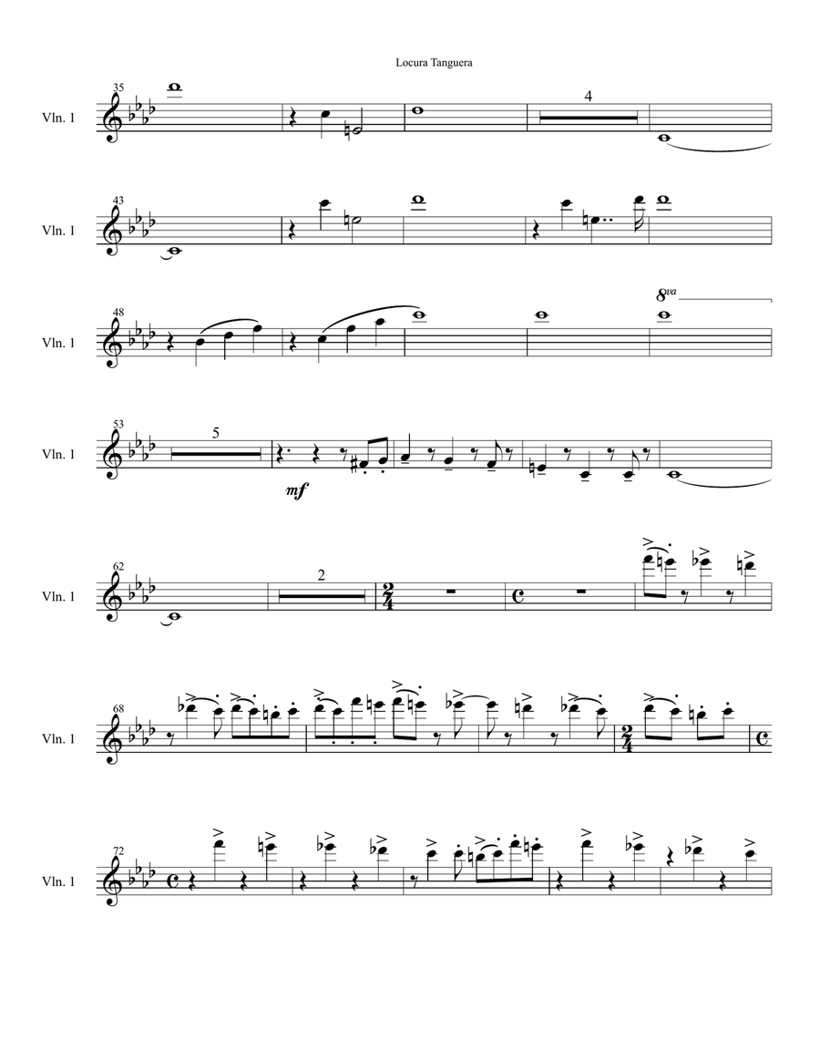 Locura Tanguera (Tango) transcription for orquesta típica Full Orchestra scores gallery preview page 2
