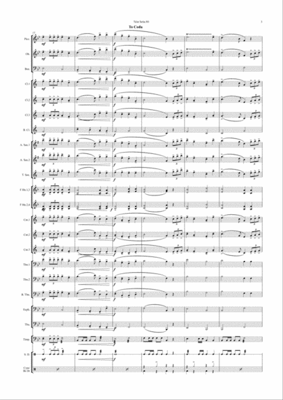 Taat Setia ( Slow March 80 Steps ) Concert Band scores gallery preview page 3