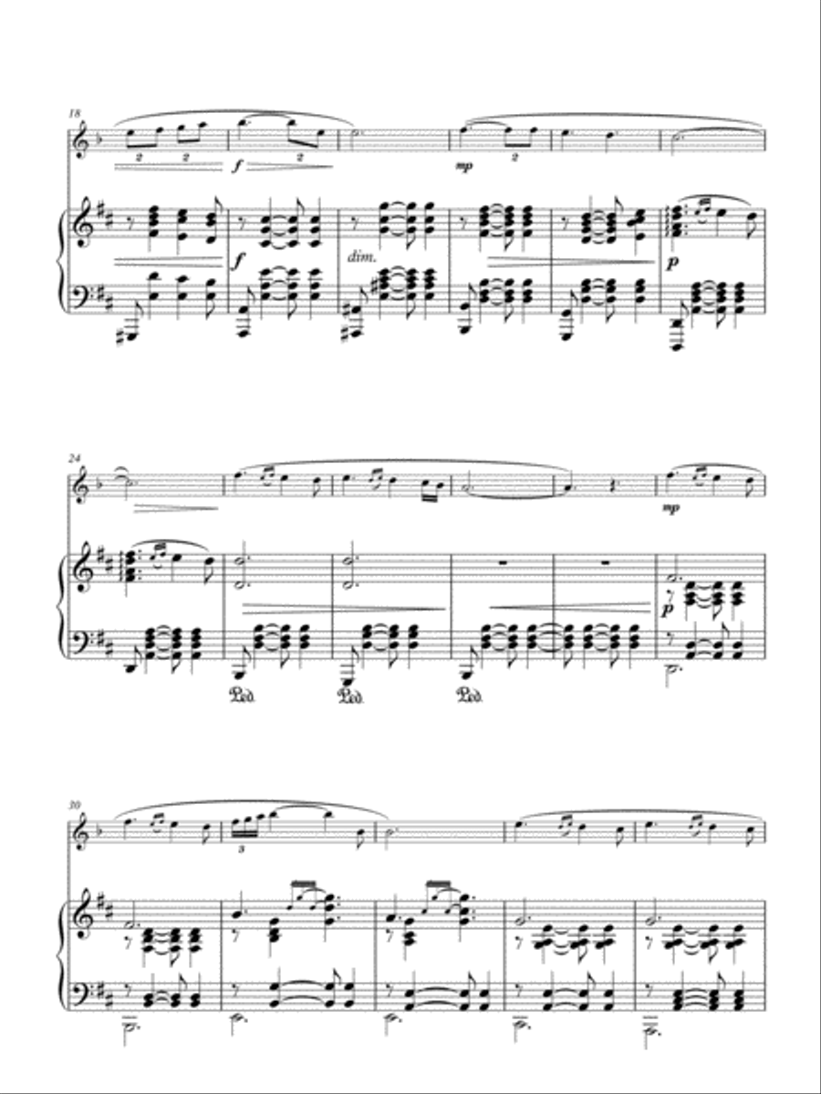 Antonin Dvorak: Songs My Mother Taught Me for Clarinet and Piano Clarinet Solo scores gallery preview page 2