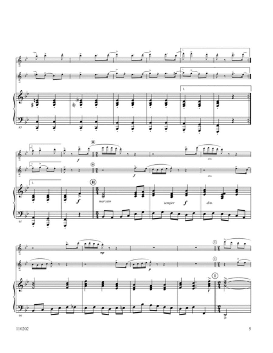 To God Be The Glory Flute Duet scores gallery preview page 5