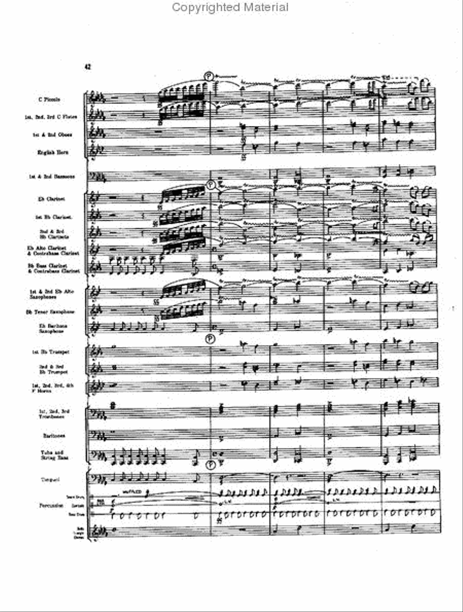 Caccia and Chorale Concert Band scores gallery preview page 41