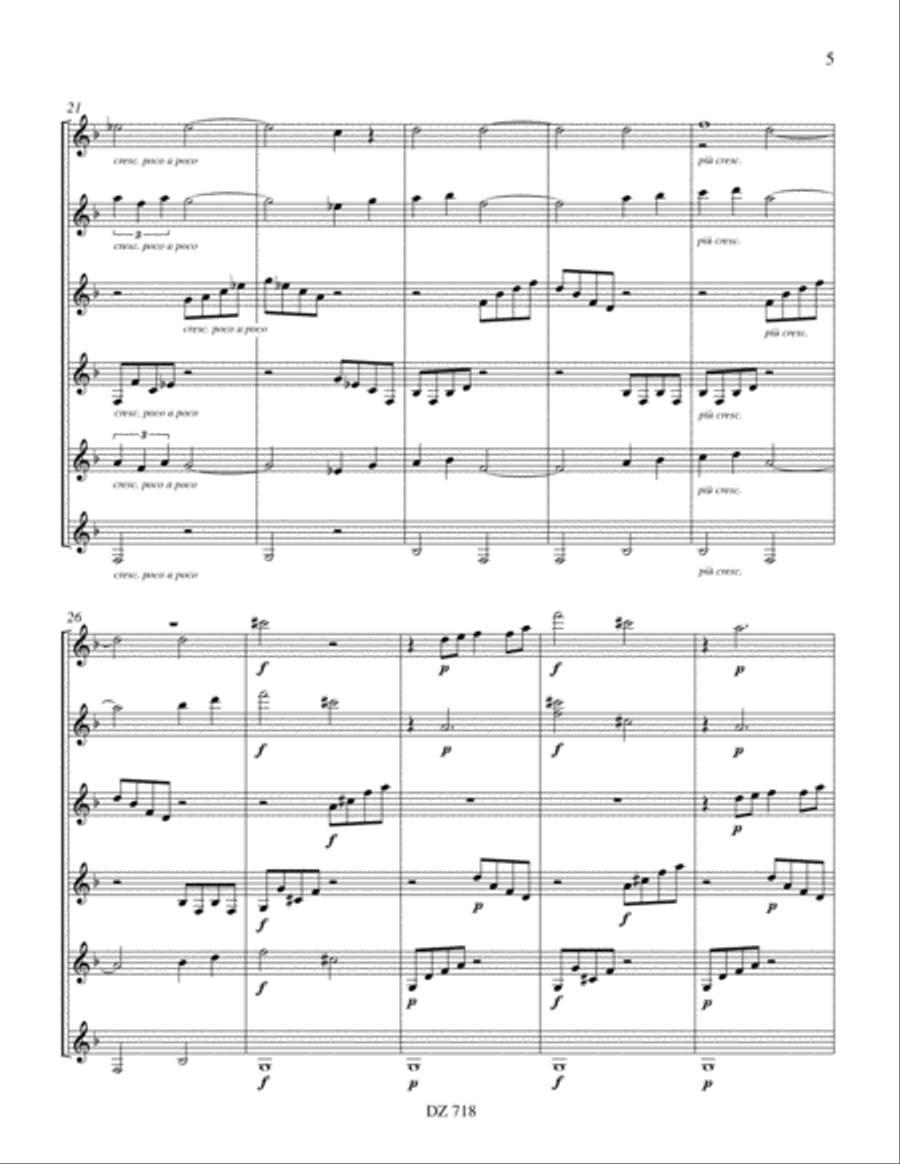 Rêverie Guitar Ensemble scores gallery preview page 5