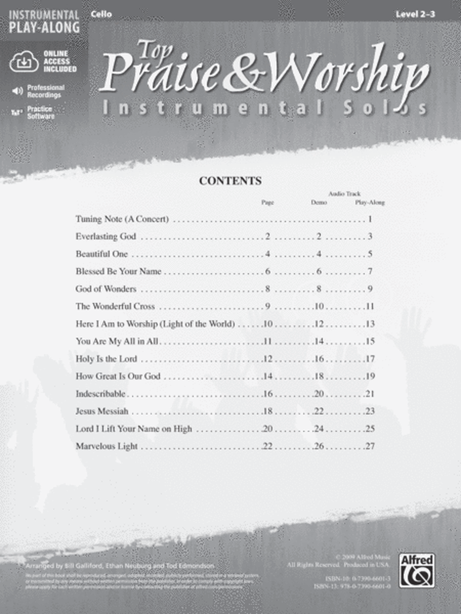 Top Praise & Worship Instrumental Solos for Strings image number null