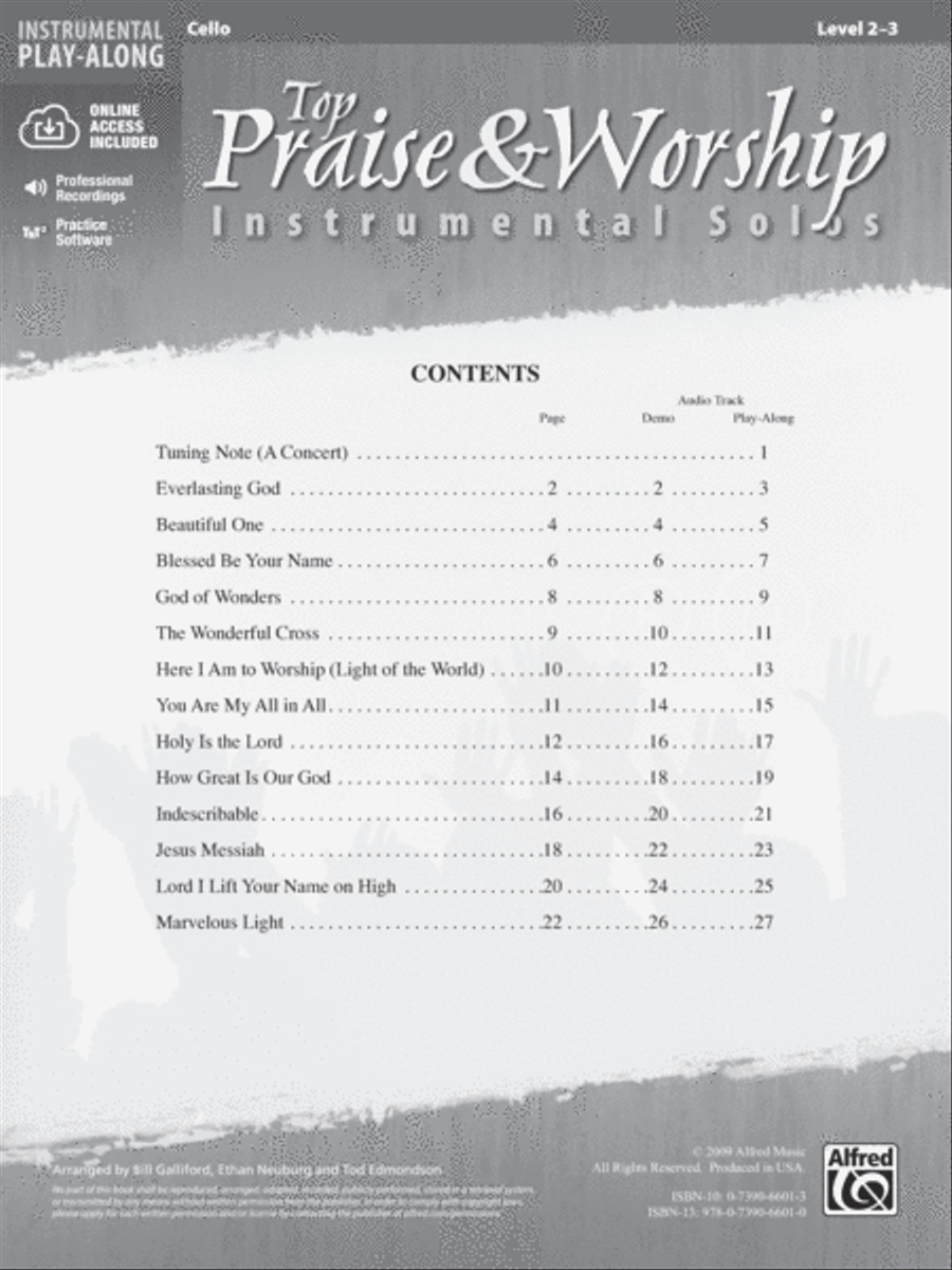 Top Praise & Worship Instrumental Solos for Strings String Orchestra scores gallery preview page 5
