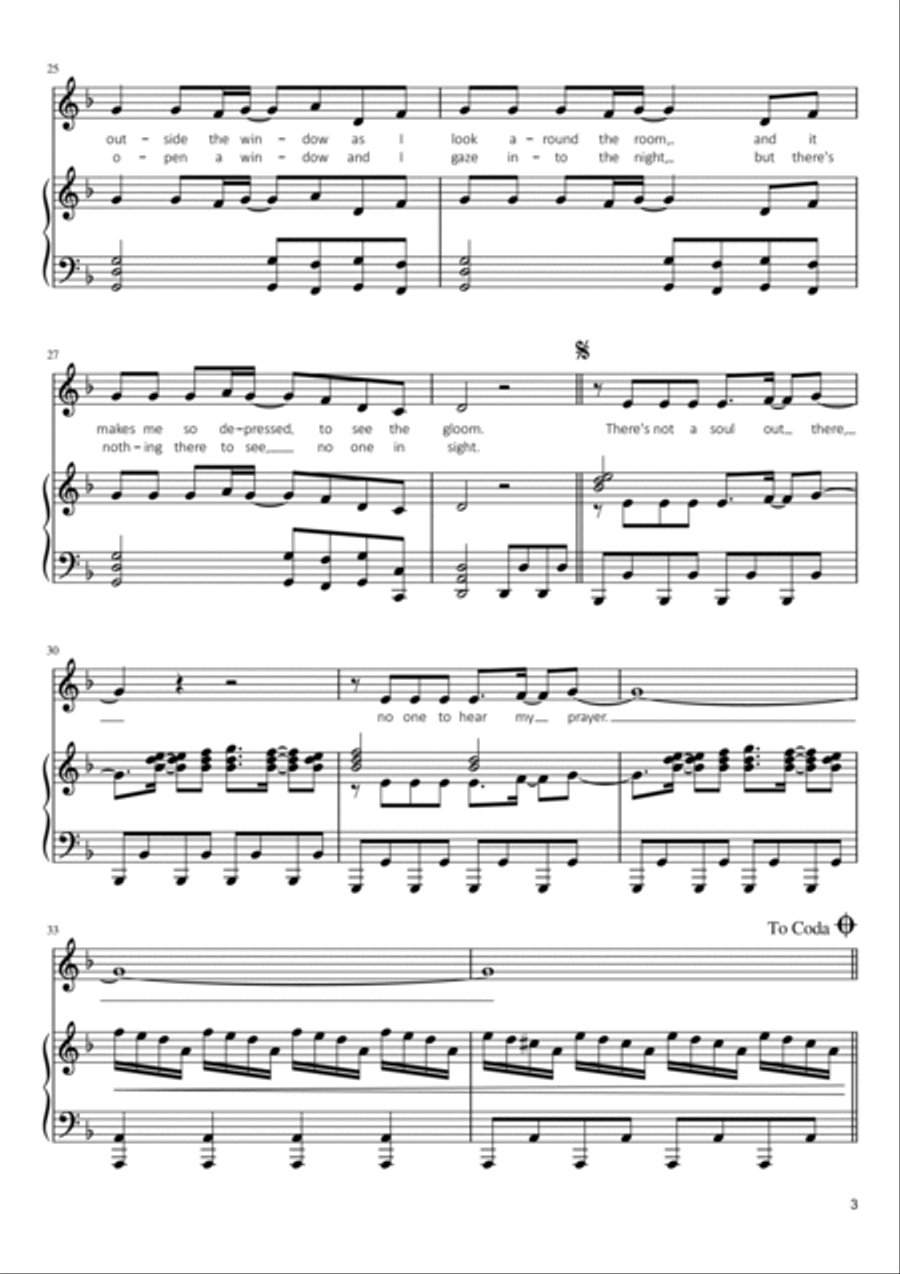 Gimme! Gimme! Gimme! (a Man After Midnight) Voice scores gallery preview page 3