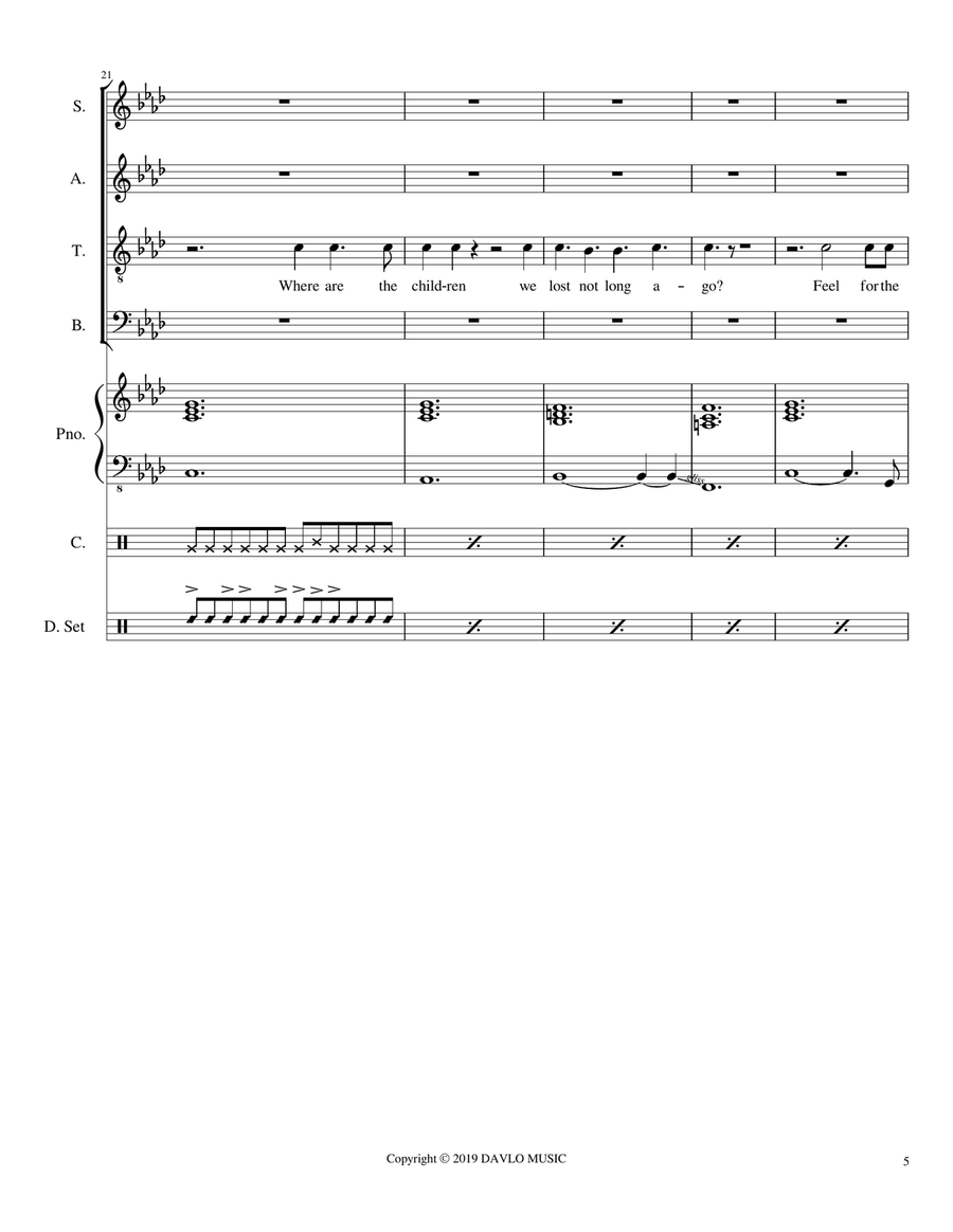 Bottom Of Your Soul 4-Part scores gallery preview page 6