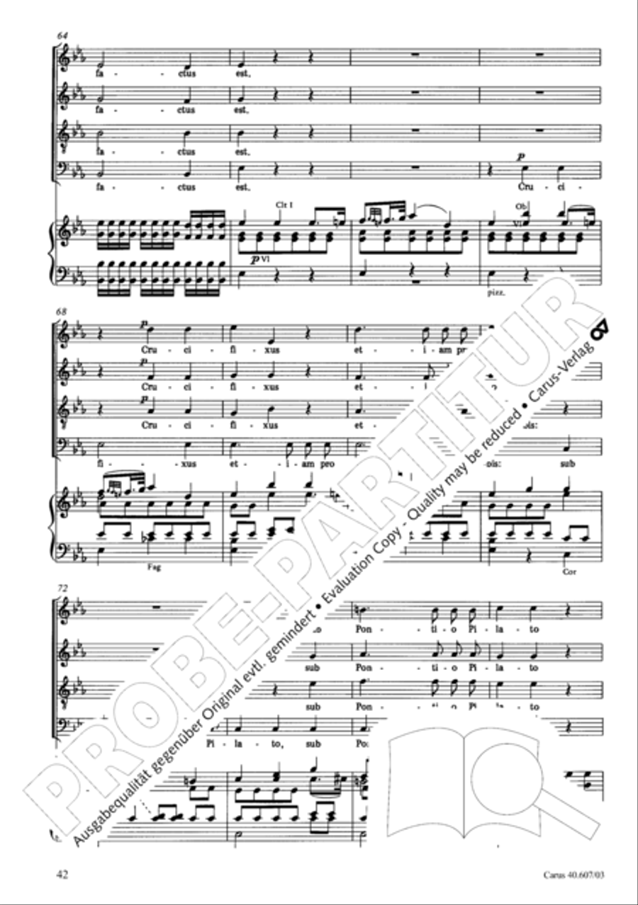 Mass in time of war (Missa in tempore belli) 4-Part scores gallery preview page 49