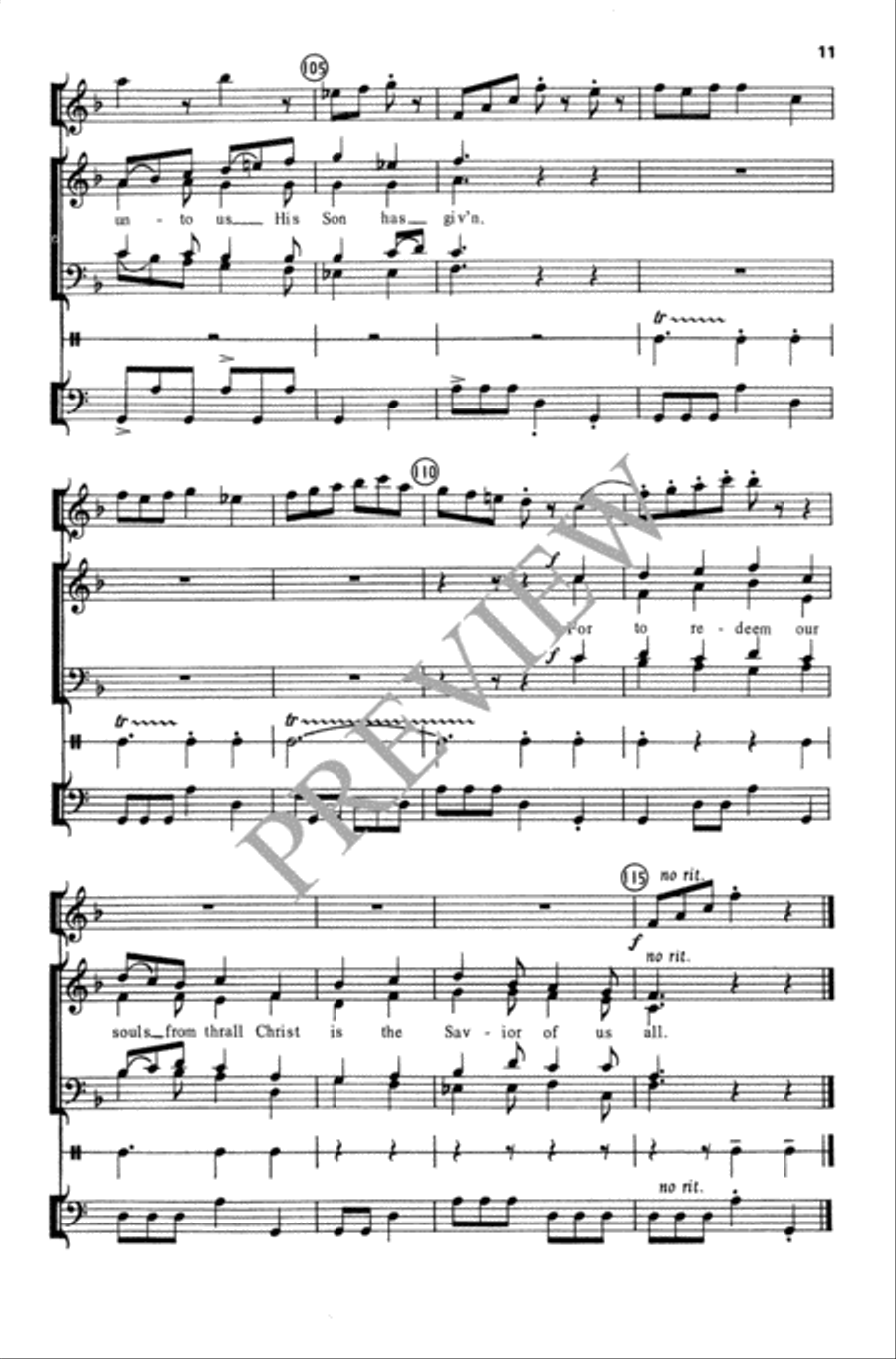 Let All That Are to Mirth Inclined 4-Part scores gallery preview page 12