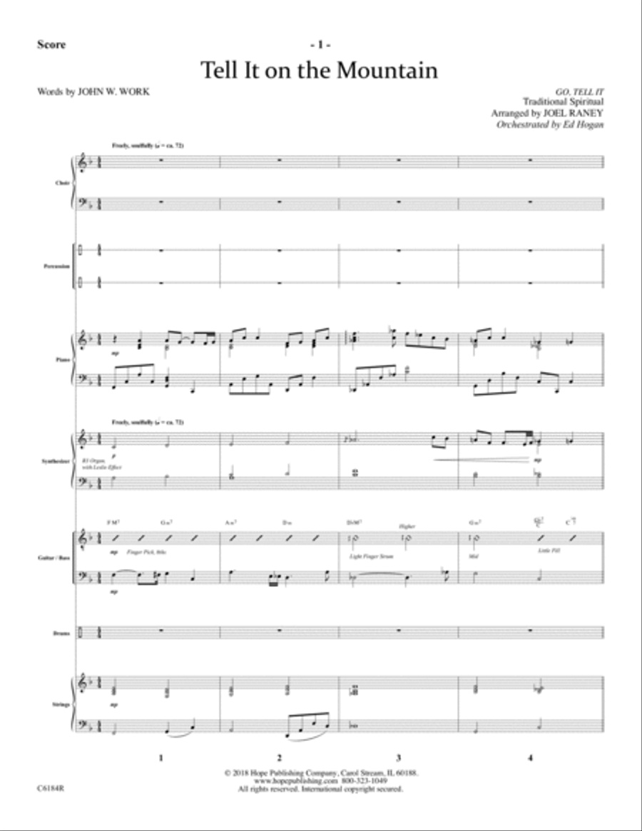 Tell It On the Mountain Tell It On the Mountain Choir scores gallery preview page 3