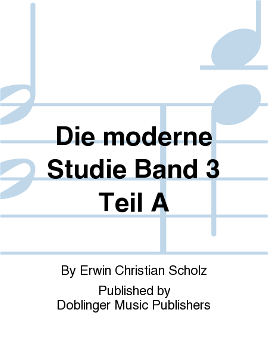 Die moderne Studie Band 3 Teil A Piano Solo scores gallery preview page 1