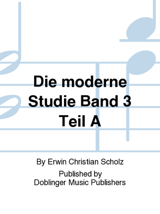 Book cover for Die moderne Studie Band 3 Teil A