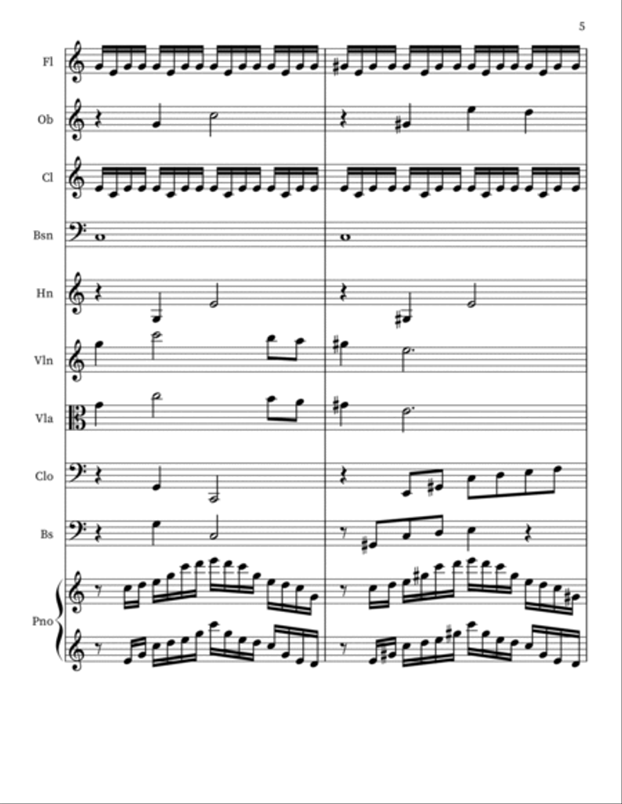 Mystical Orchestra Sketch Orchestra scores gallery preview page 5