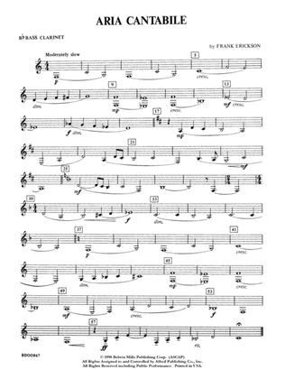 Aria Cantabile: B-flat Bass Clarinet
