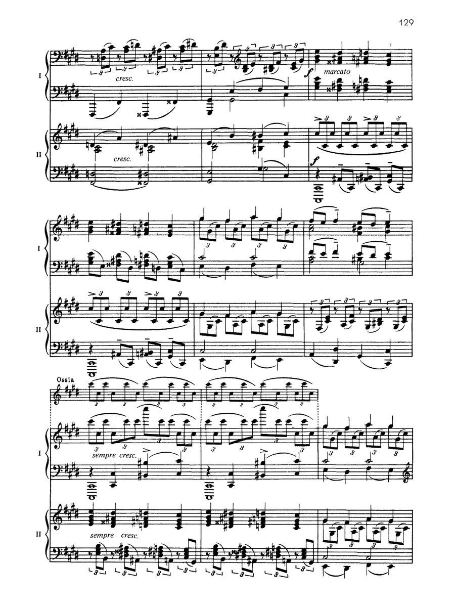 Prelude in C-Sharp Minor - Piano Duo (2 Pianos, 4 Hands) Piano Duet scores gallery preview page 4
