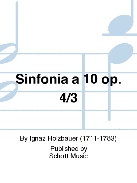 Sinfonia a 10 op. 4/3