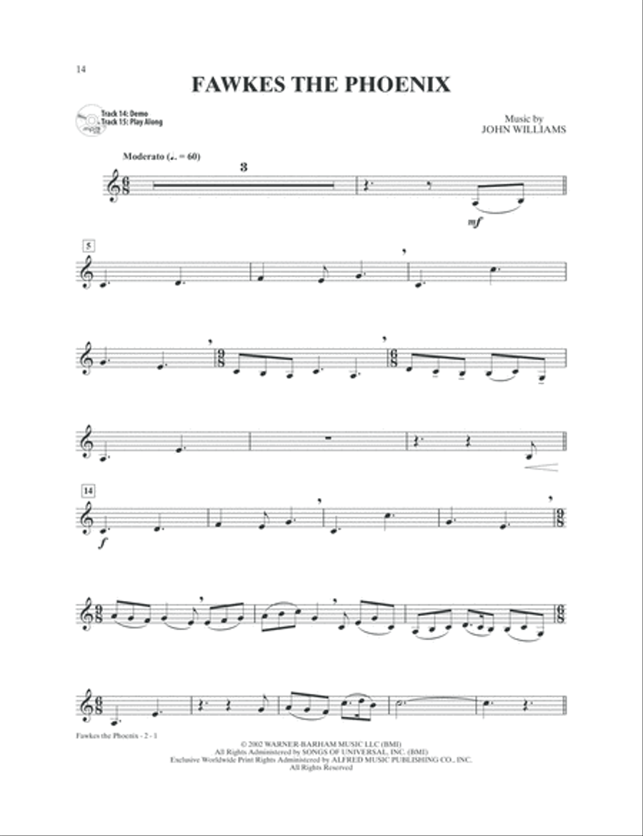 Harry Potter Instrumental Solos Horn Solo scores gallery preview page 7