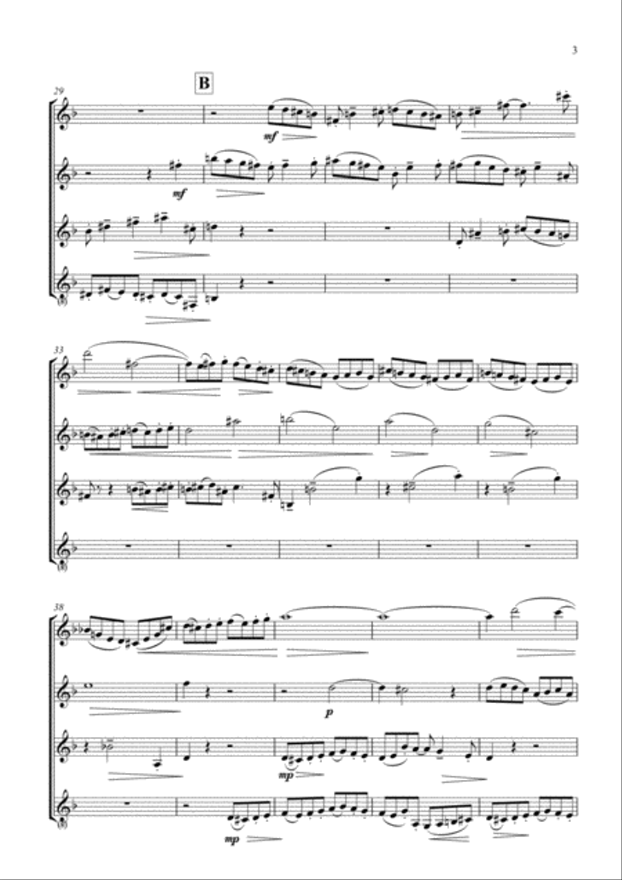 Toccata Toccata Woodwind Quartet scores gallery preview page 3