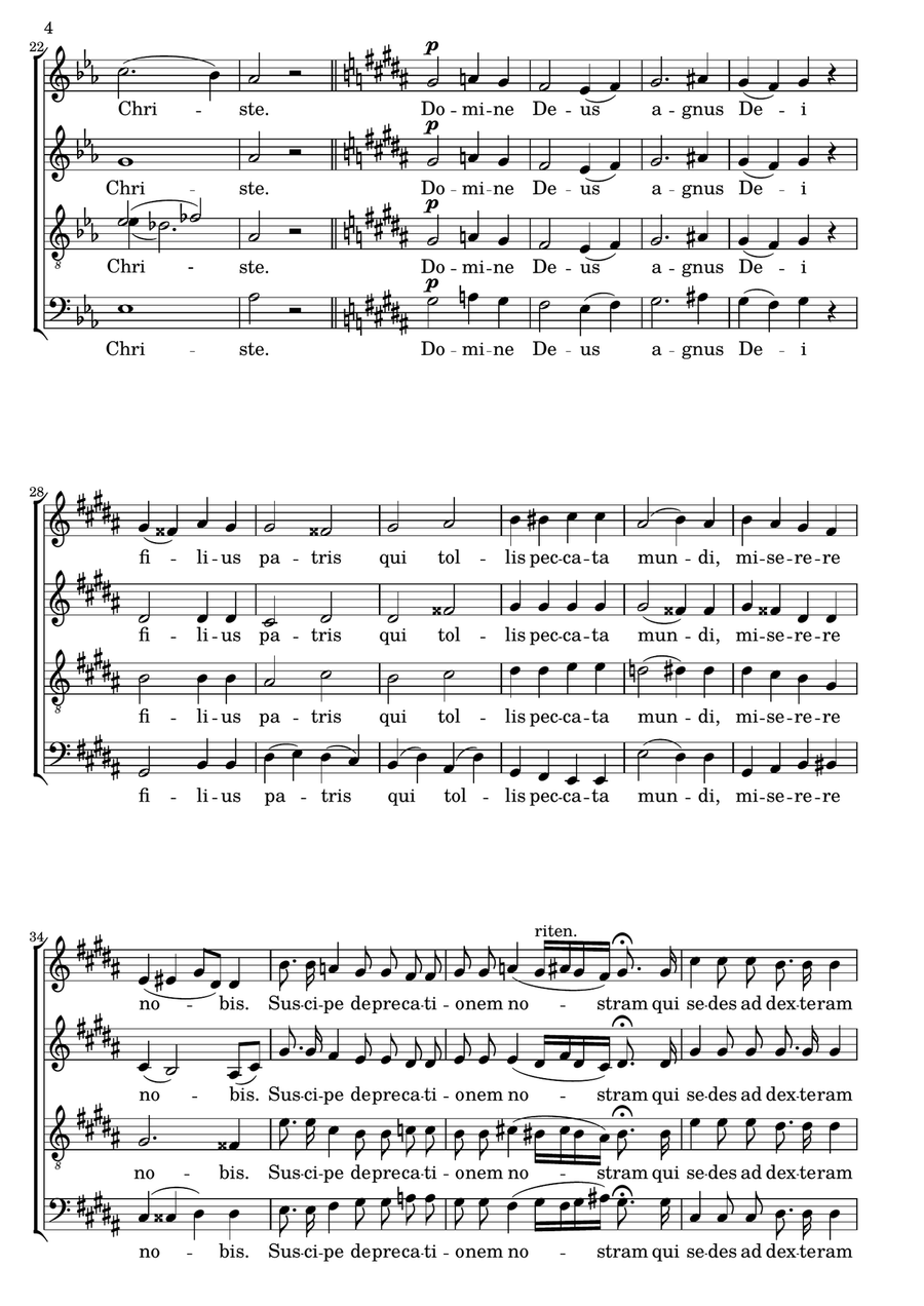 Missa Brevis 4-Part scores gallery preview page 4