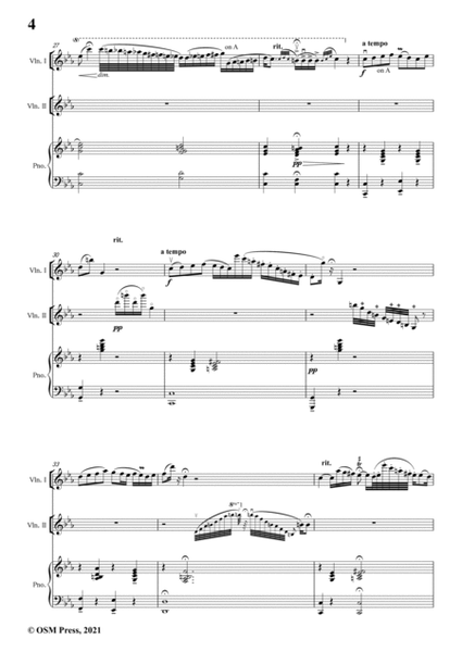 Sarasate-Zigeunerweisen(Gypsy Airs),Op.20,for 2 Violins Piano