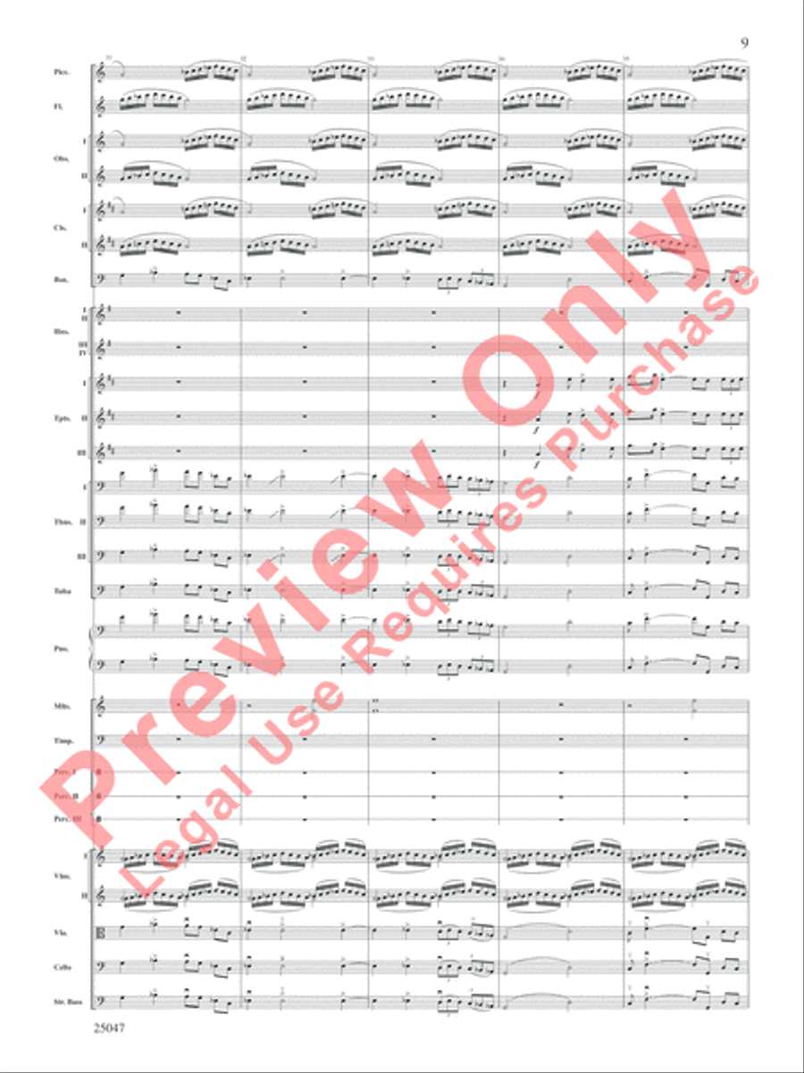 The Winds of Poseidon Full Orchestra scores gallery preview page 10