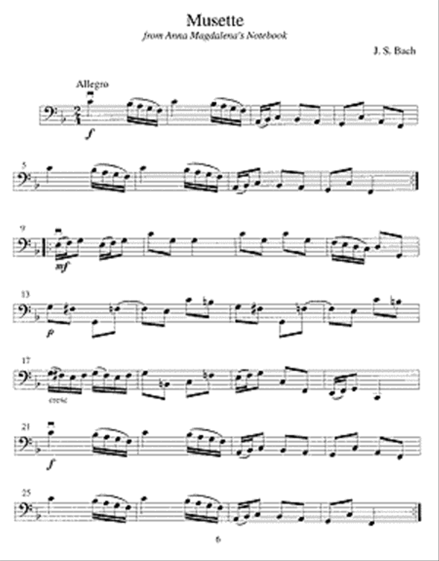The Student Cellist: Bach Cello Solo scores gallery preview page 3